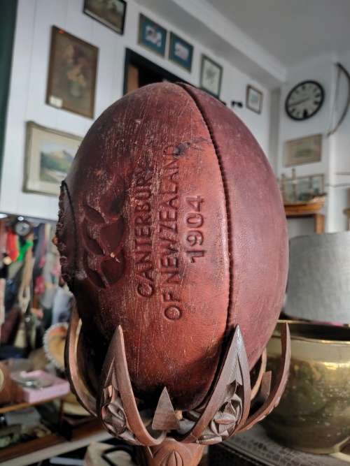 Vintage Leather Rugby Ball