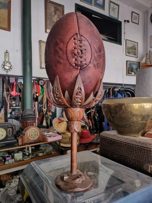 Vintage Leather Rugby Ball