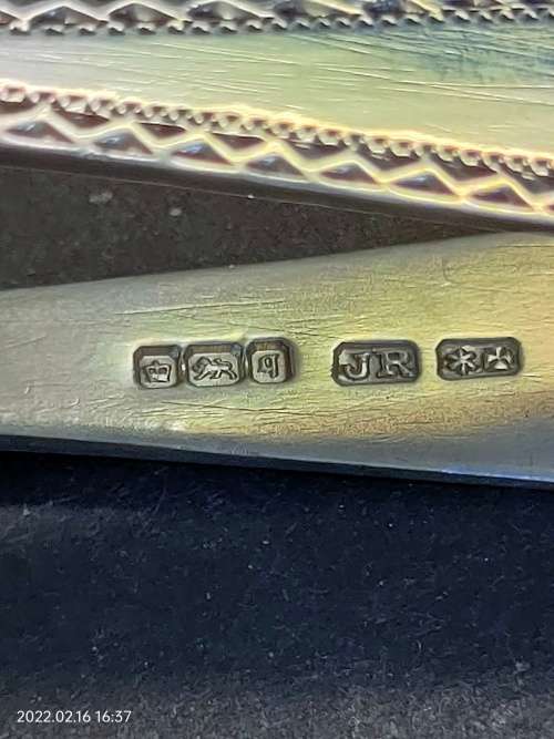 Sterling silver hallmark sugar tongs