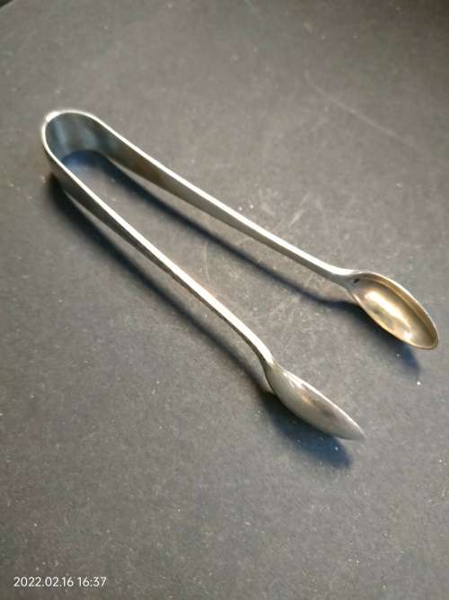 Sterling silver hallmark sugar tongs