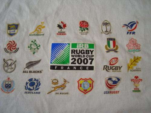 RUGBY WORLD CUP 2007 ORIGINAL T-SHIRT XL