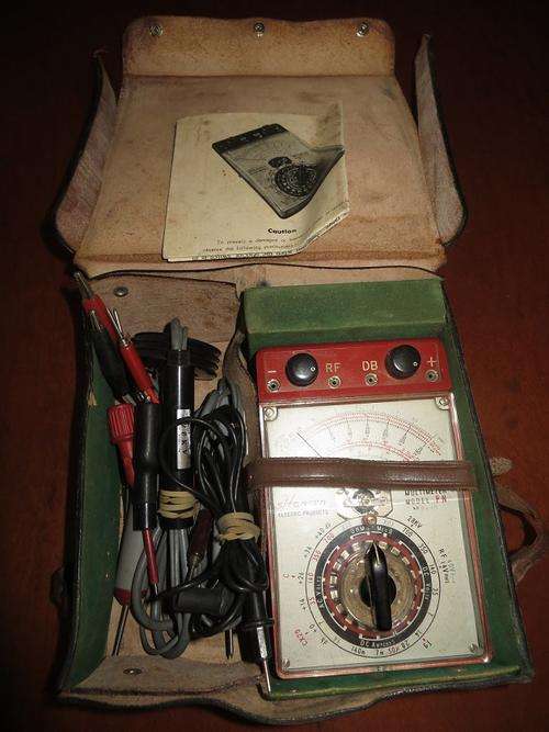 VINTAGE HANSEN MULTIMETER (MODEL FN) LEATHER CASE AND ACCESSORIES INCLUDED