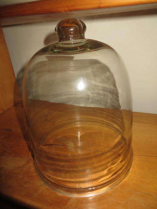 DOMED BELL SOLID GLASS CAKE LID
