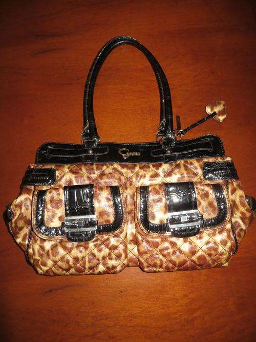 Guess Handbag Dynamite Leo Women's Brown Carryall Handbag