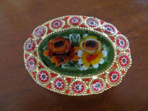 Vintage Italian Micro Mosaic Brooch...Stunning!