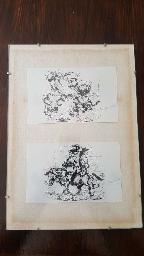 Original Hand Signed T.O Honiball Comic Cartoon