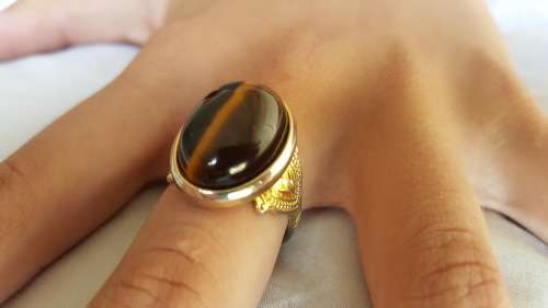 VINTAGE TIGER EYE RING