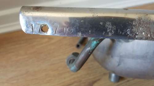 VINTAGE ROUND TRAIN SINK/BASIN (STILL HAS THE PLUG) MARKED 17173