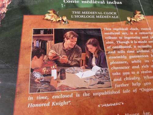 New Wrebbit Built Art Collection Medieval Clock 3D Unassembled Model