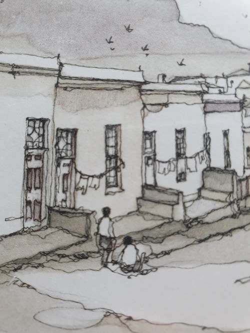 DON ADAIR (1948 - 2010) ORIGINAL 'DISTRICT SIX' DRAWING