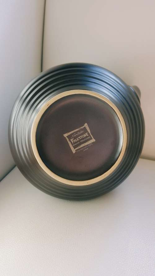 LARGE NORITAKE FOLKSTONE GENUINE STONEWARE JAPAN PORCELAIN TEAPOT