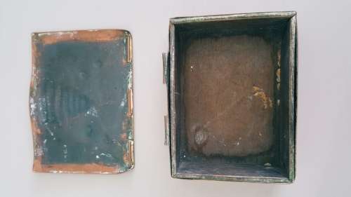 Antique Art nouveau Brass Trinket Box/Container by Conrad Fehn, circa 1920