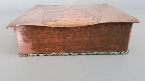 Antique Art nouveau Brass Trinket Box/Container by Conrad Fehn, circa 1920