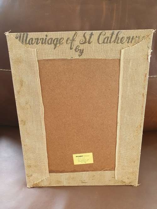 Antique St Catherine Marriage Embroidery