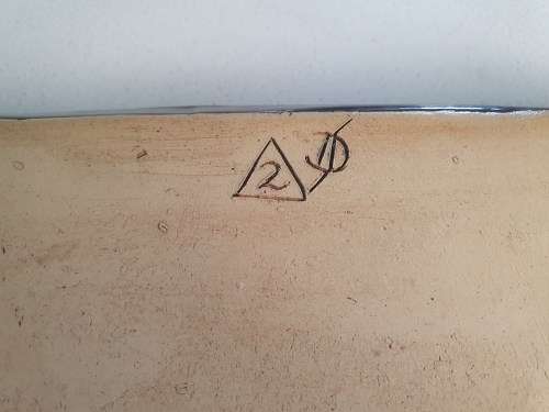 Handmade Vintage Pottery Platter/Plate with swirl patterns (Signed)