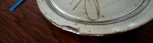 South african Artist Tim Morris Dragonfly Large pottery charger