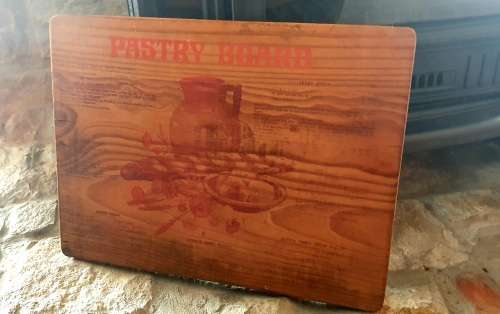 Vintage farm kitchen wooden pastry board
