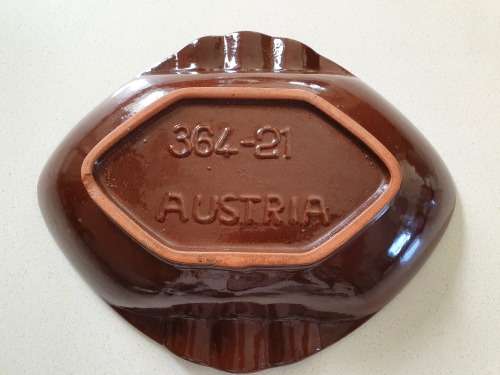 Ankara Austria Mid Century Modern Retro Handpainted Pottery Bowl