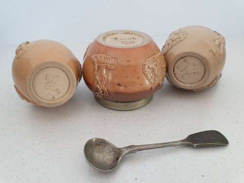 Antique Doulton Lambeth England Cruet Set