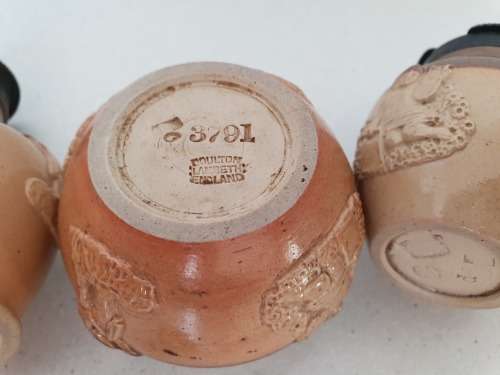 Antique Doulton Lambeth England Cruet Set