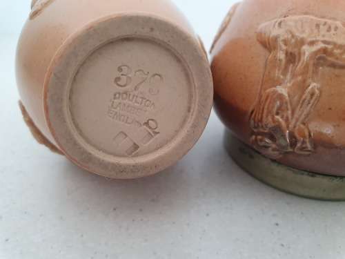 Antique Doulton Lambeth England Cruet Set