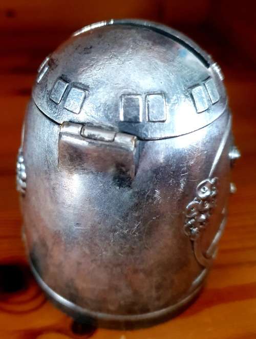 Antique Art Nouveau German WMF Silver Childs Saving Bank