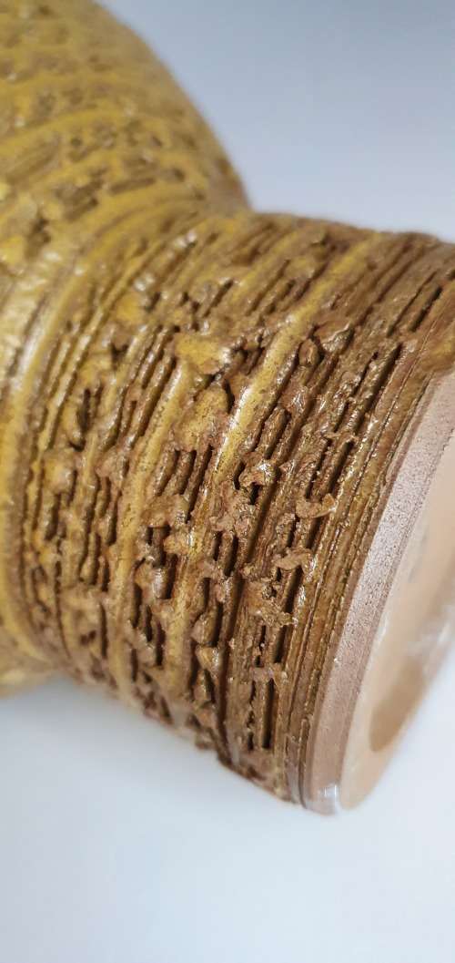 Retro Mid Century Modern Japanese Ikebana Vase, vintage frog included