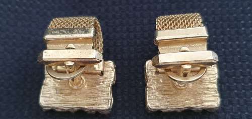 Vintage Gold Nugget Design Cufflinks