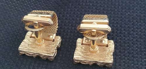 Vintage Gold Nugget Design Cufflinks