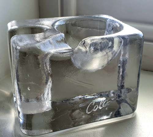 Famous German Designer Luigi Colani MId Century Modern Glass Ashtray/cigar Holder