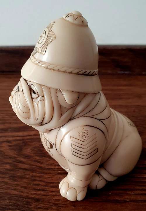 Famous South Africa John Biccard Marble Bulldog Figurine