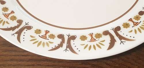 Mikasa Japan Mediterrania Brown Porcelain Platter Plate