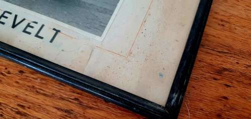 Large Orginal Photo Franklin D Roosevelt War Battleship Aircraft carrier Returning from Vietnam war