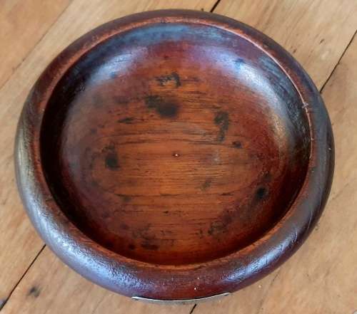 HMS Sirdar Royal Navy Submarine WW2 1930`s Teak wooden Bowl