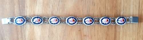 Vintage Mosaic Floral Bracelet