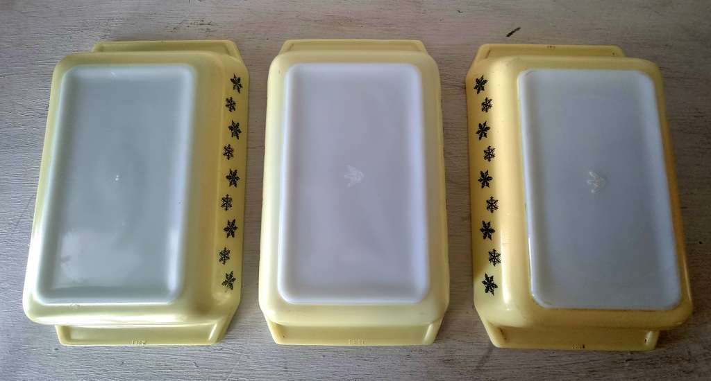 Yellow Pyrex Snowflake Casserole Kitchen Collection