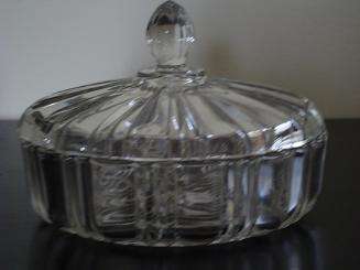 GLASS BOWL WITH LID - MY GRANDMOTHERS!