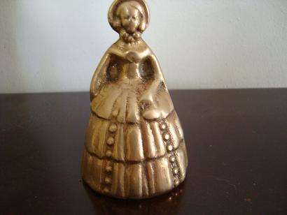 SMALL LADY BRASS BELL