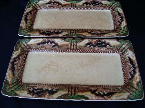 MYOTT SON & CO. ENGLAND'S COUNTRYSIDE 2 SERVING DISHES