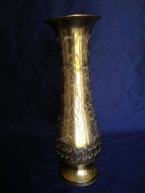 SOLID BRASS VASE