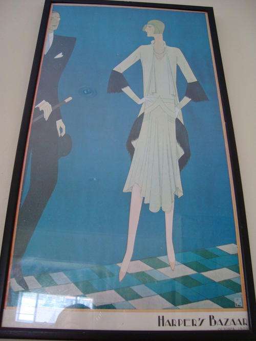 HARPER'S BAZAAR 1920'S FRAMED PRINT