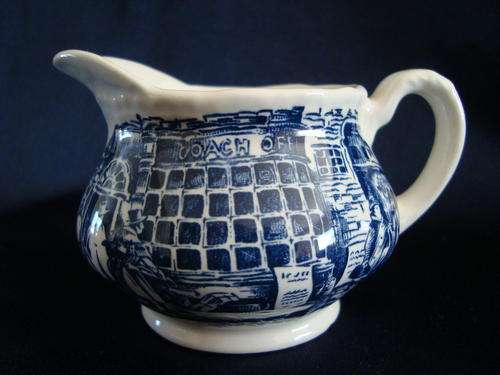 ROYAL TUDOR WARE STAFFORDSHIRE COACHING TAVERNS MILK CREAMER/JUG