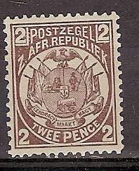 Transvaal 1885-93 2p MH