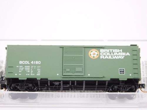 N Scale Micro-Trains MTL 20580 BCOL British Columbia Railway 40' Box Car #4180