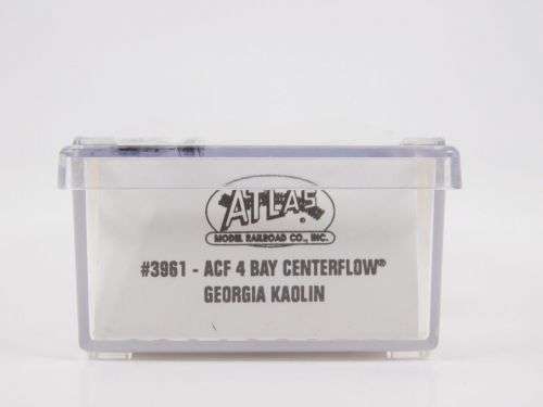 N Scale Atlas 3961 ACFX Georgia Kaolin 4-Bay Centerflow Covered Hopper #59486