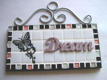 Stunning inspirational mosaic plaque
