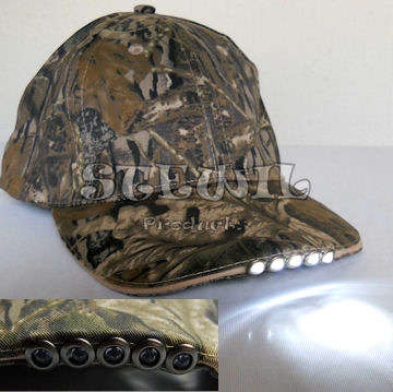 Camo 5 LED Cap SPECIAL PRICE  (Real Tree LED Torch Light Cap)