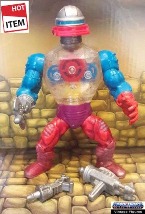 Complete Roboto (Red Boots Variant) from He-Man and The Masters of the Universe (MOTU)