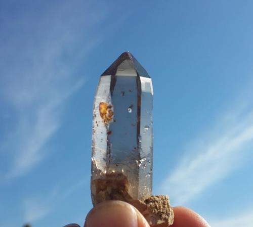 Smoky Quartz Crystal with some Feldspar...