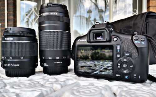 ***Mint Condition Canon EOS 1300D DIGITAL SLR CAMERA BUNDLE X 2 Lenses***